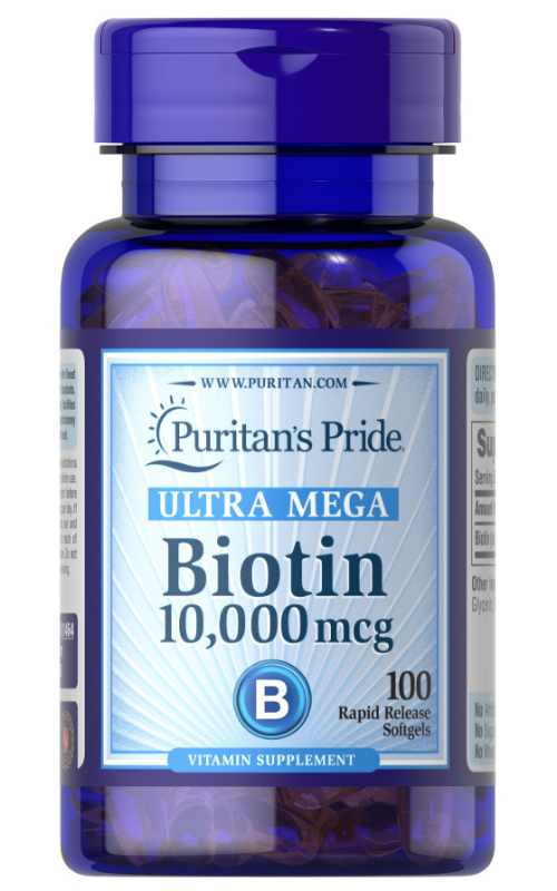 Biotin 10000 mcg by 100 Softgels